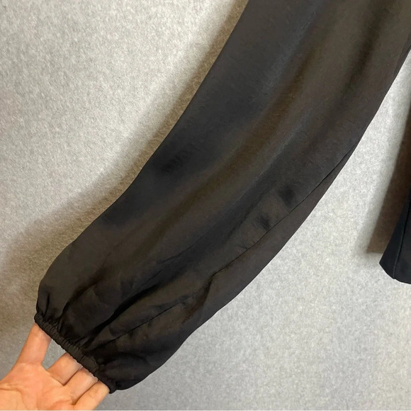 Anthropologie Vampire Goth Witch Square Neck Balloon Illusion Sleeve Top - Picture 3 of 6